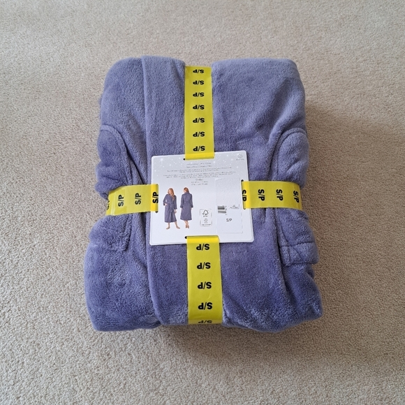 Carole Hochman Plush Robe Women's Small Purple Sleepwear Lounge Robe - Picture 9 of 12